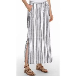 NWT Garnet Hill Linen Maxi Skirt Size 10